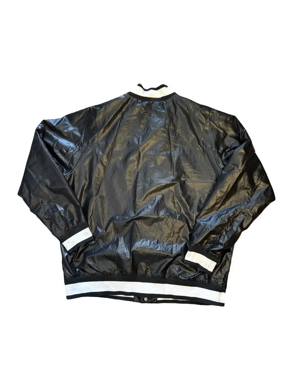 Nike Air Jordan Varsity Shell Snap Black Jacket 612948-010 Rare Men's Size 2XL